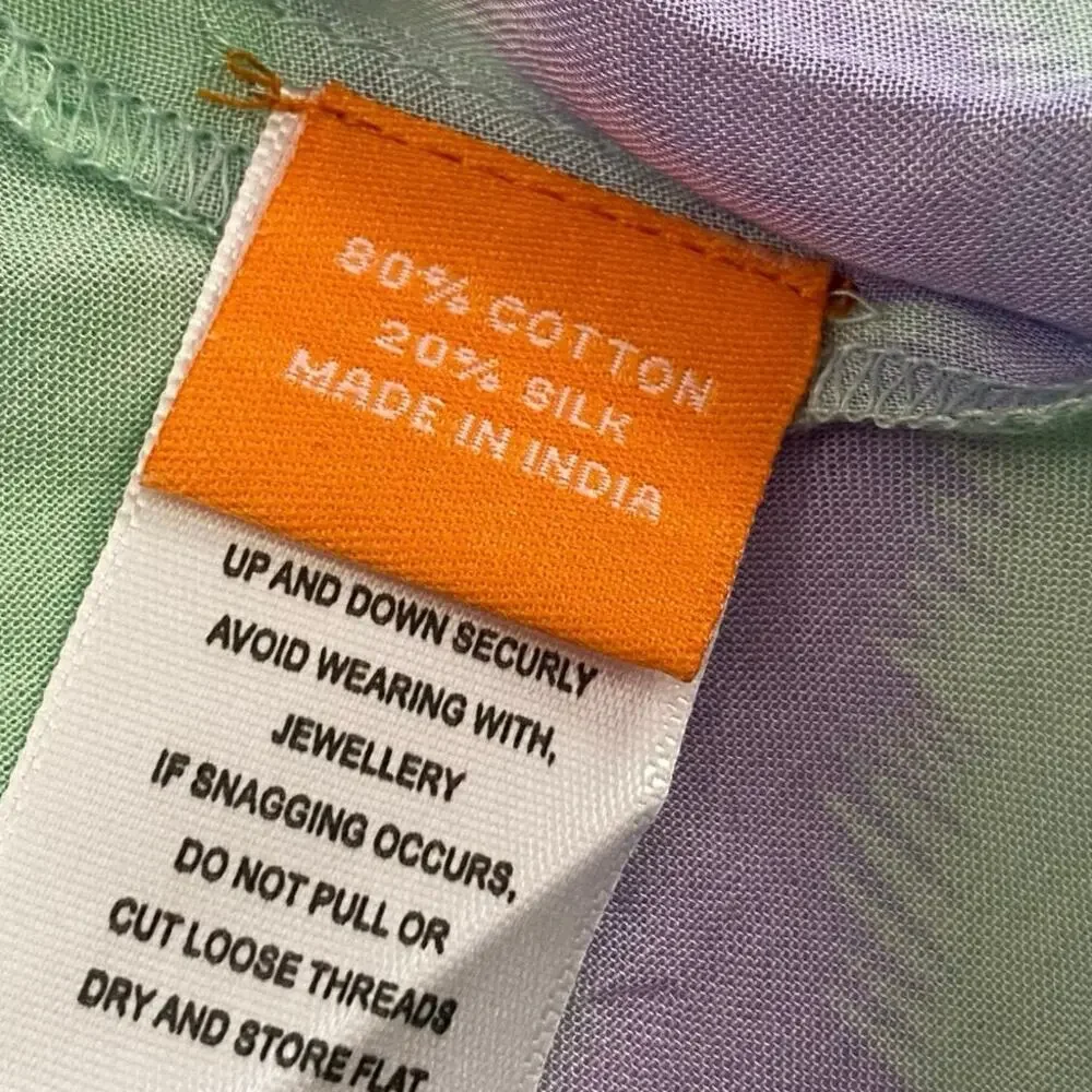 Oliphant Green and Blue Midi Dress - Picture 12 of 13